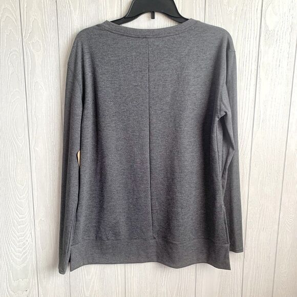 Reebok Gray V-Neck Sweatshirt Size Large NWT - Picture 4 of 4